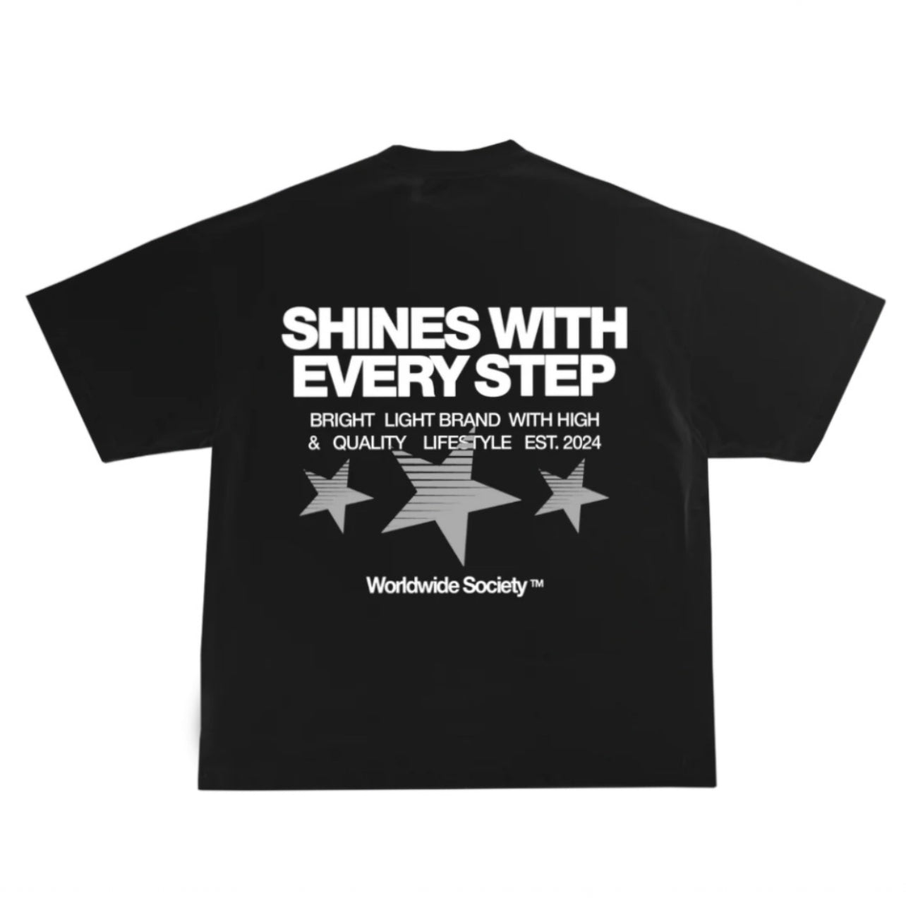 BLACK BRIGHT LIGHT TEE