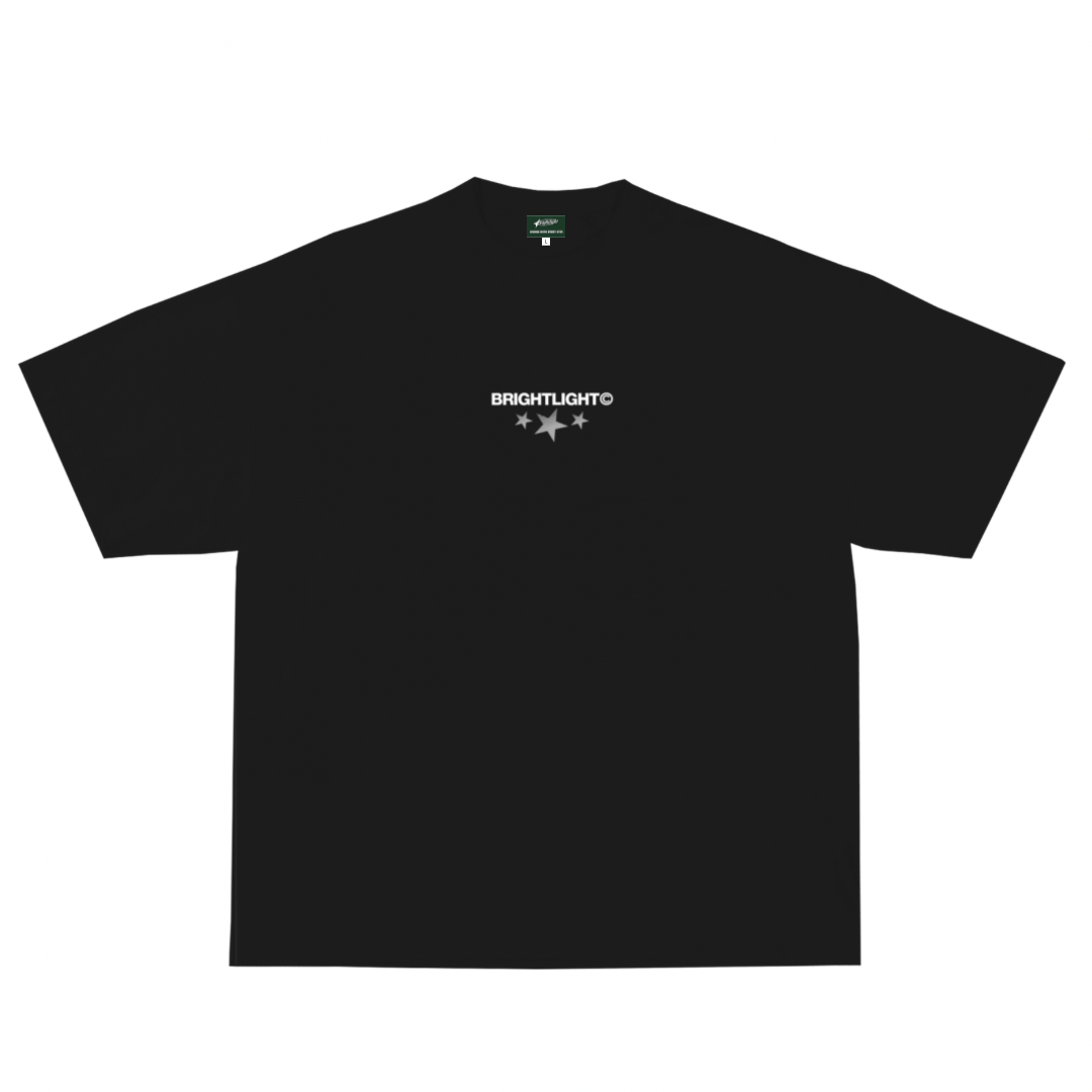 BLACK BRIGHT LIGHT TEE