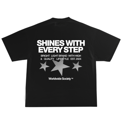 BLACK BRIGHT LIGHT TEE